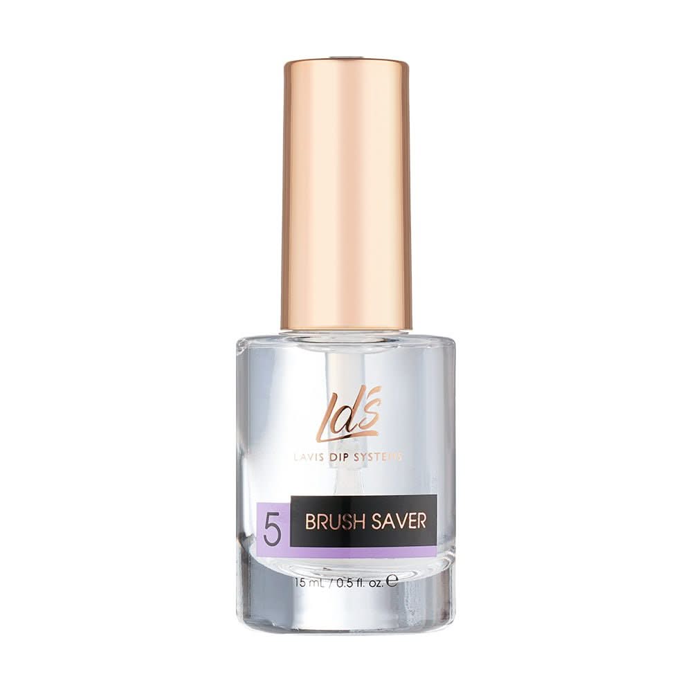 LDS Dipping Powder Essentials 5 Brush Saver 0.5 oz - DTK Nail Supply