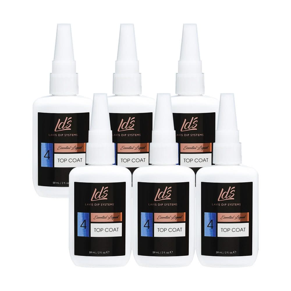 LDS Dipping Powder Essentials - Top Coat Kit - 2 oz - DTK Nail Supply