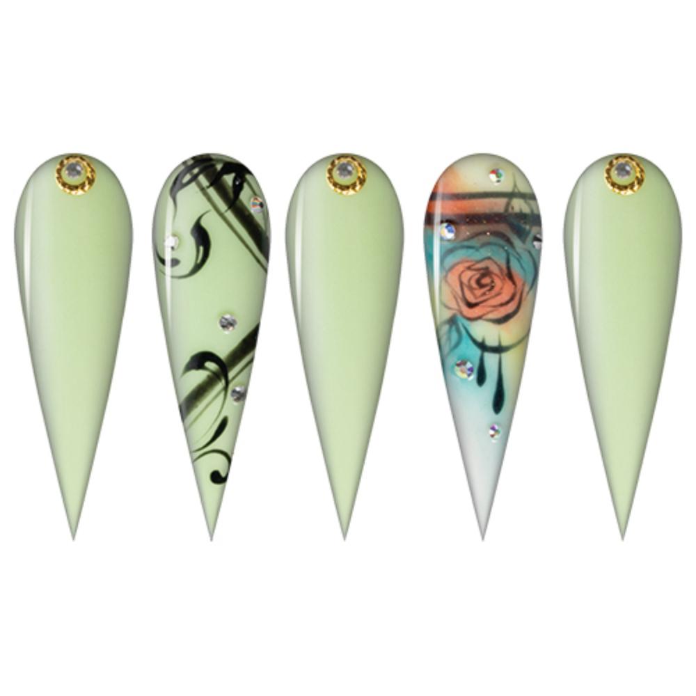 LDS Dipping Powder Nail - 008 Green Chantilly - DTK Nail Supply