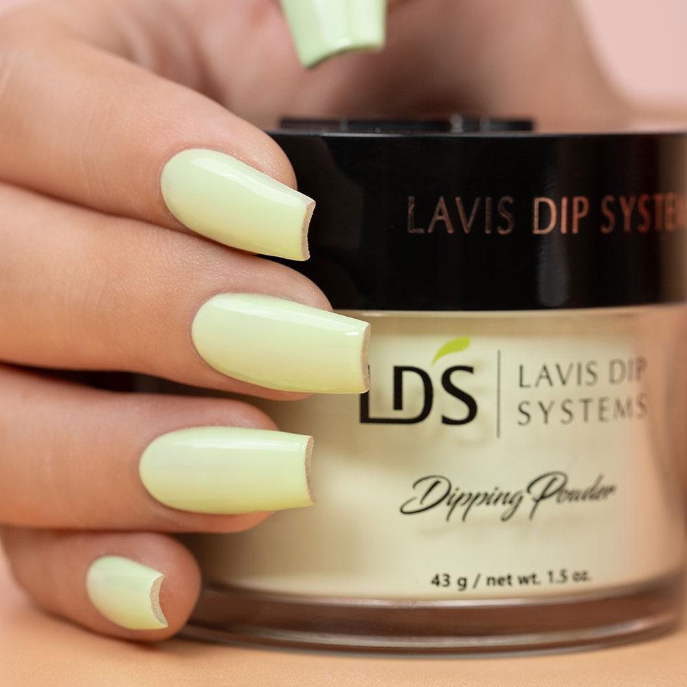 LDS Dipping Powder Nail - 008 Green Chantilly - DTK Nail Supply