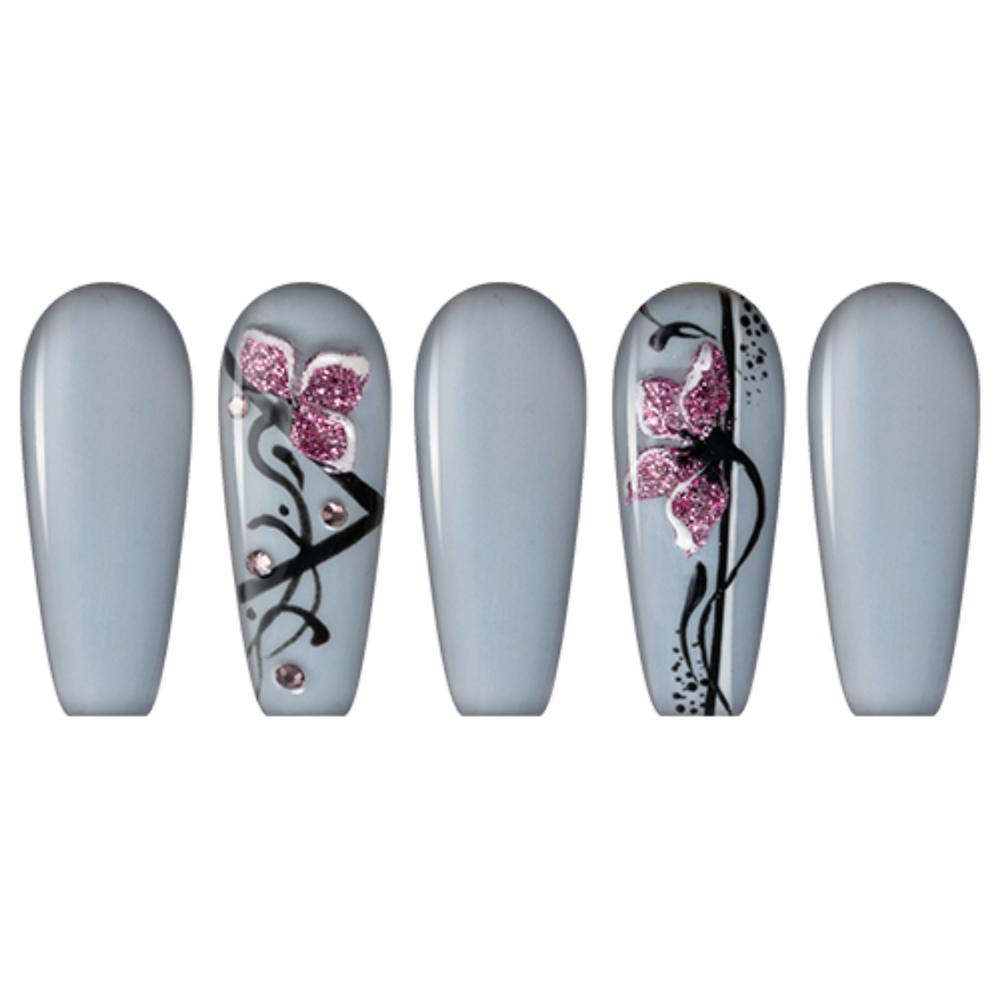 LDS Dipping Powder Nail - 009 Smoke Blue - DTK Nail Supply