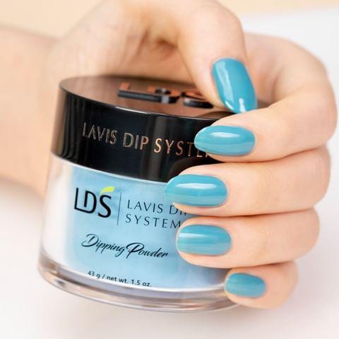 LDS Dipping Powder Nail - 015 Aqua Blue - DTK Nail Supply