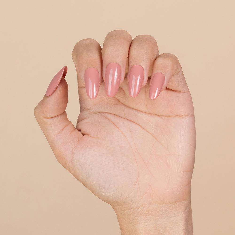LDS Dipping Powder Nail - 028 Salmon Glow - DTK Nail Supply