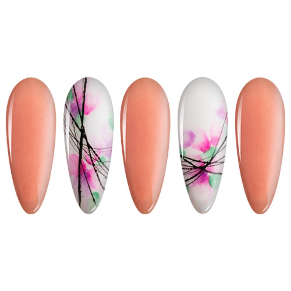 LDS Dipping Powder Nail - 028 Salmon Glow - DTK Nail Supply