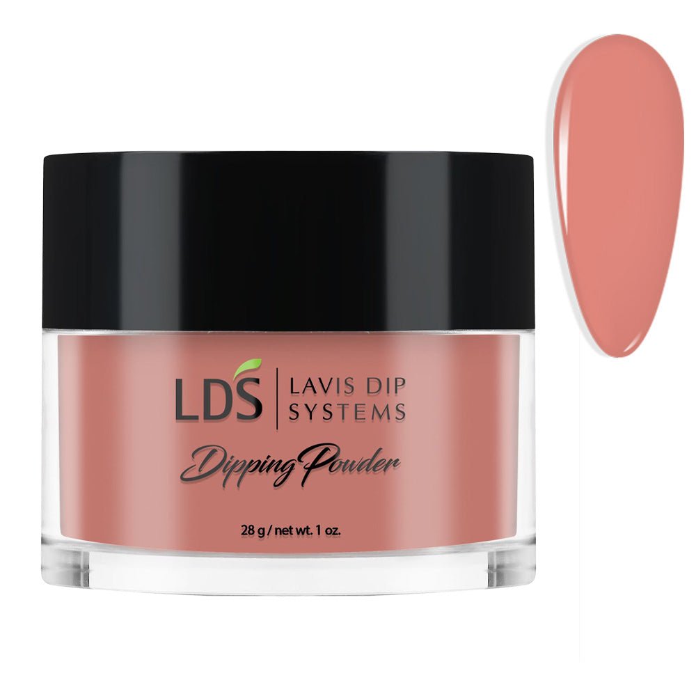 LDS Dipping Powder Nail - 028 Salmon Glow - DTK Nail Supply