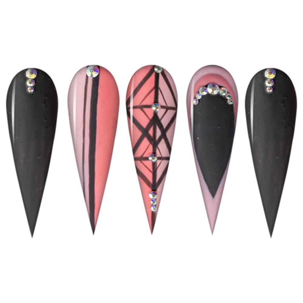 LDS Dipping Powder Nail - 074 Black List - DTK Nail Supply