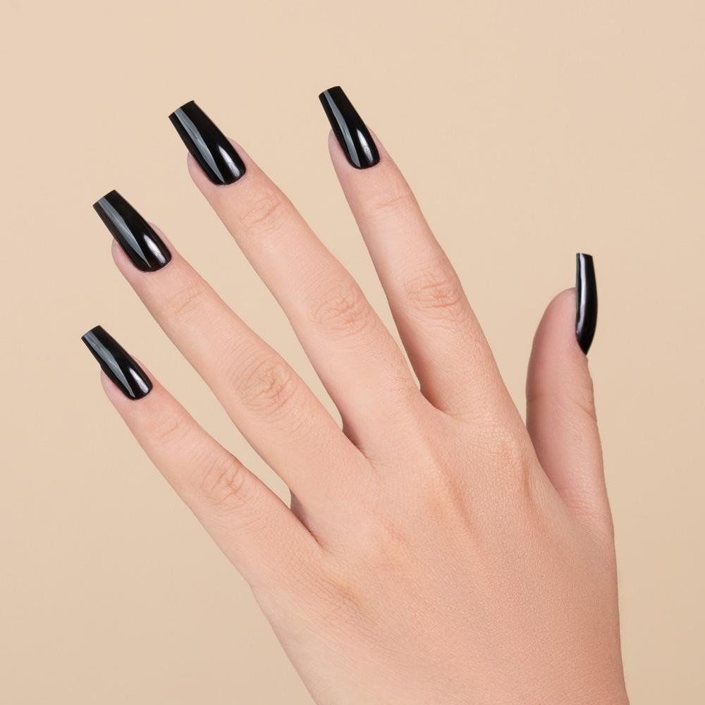LDS Dipping Powder Nail - 074 Black List - DTK Nail Supply