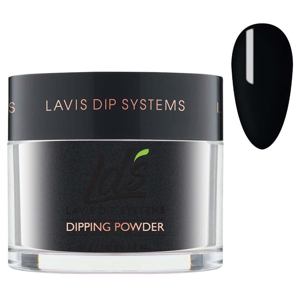 LDS Dipping Powder Nail - 074 Black List - DTK Nail Supply
