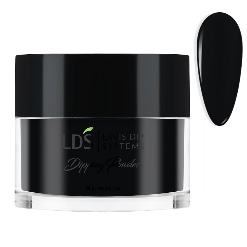 LDS Dipping Powder Nail - 074 Black List - DTK Nail Supply