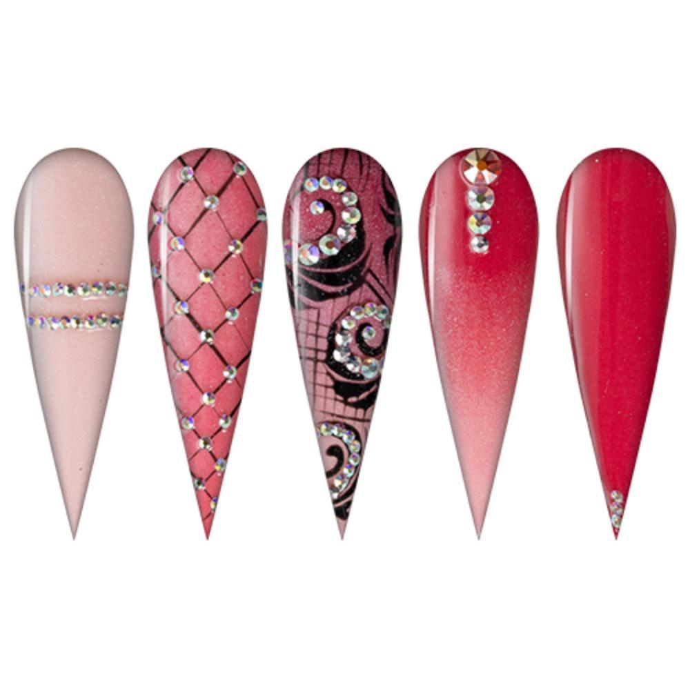 LDS Dipping Powder Nail - 084 Crimson Red - DTK Nail Supply