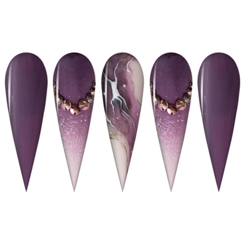 LDS Dipping Powder Nail - 095 Smoked Purple - DTK Nail Supply