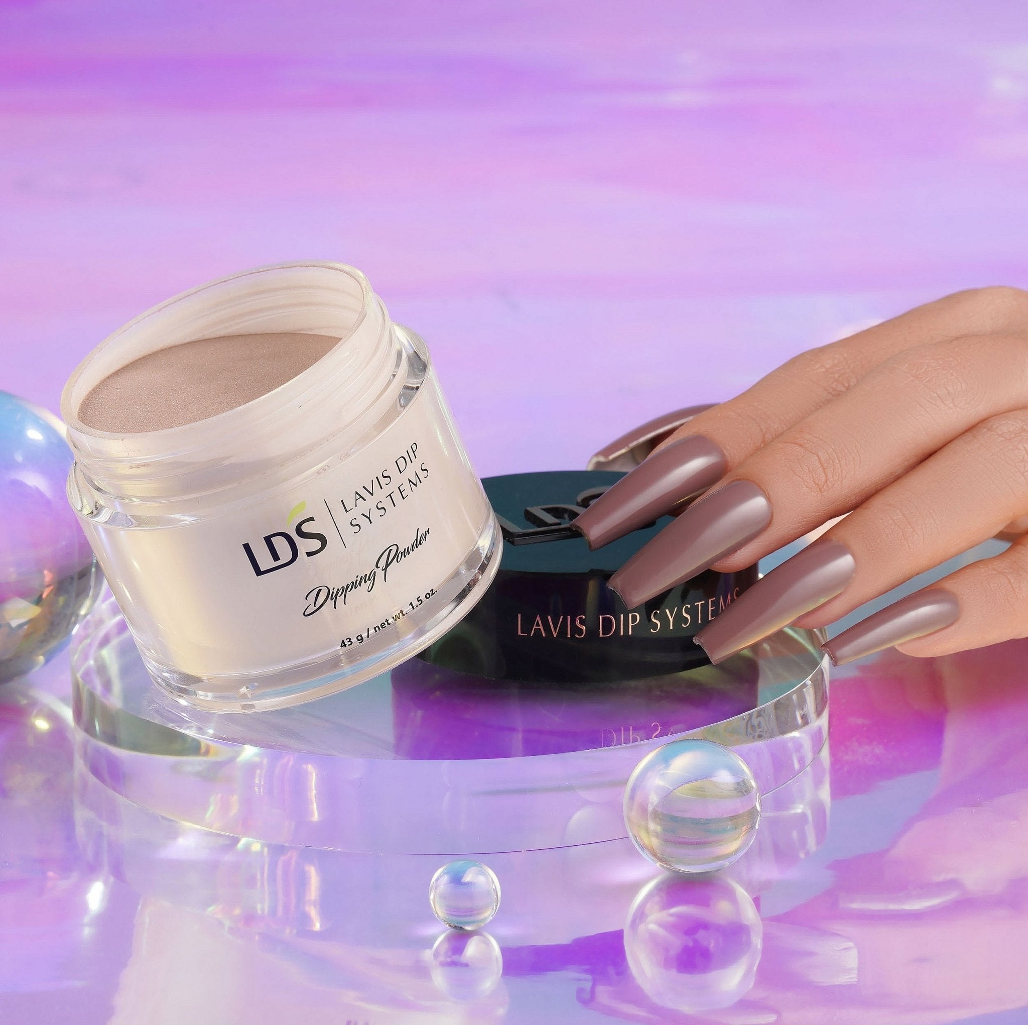 LDS Dipping Powder Nail - 121 Brownish - DTK Nail Supply