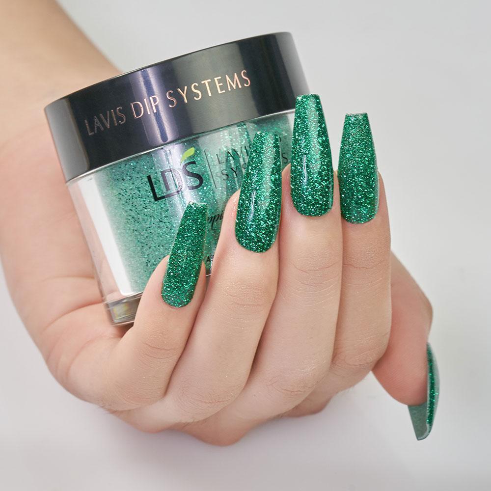 LDS Dipping Powder Nail - 172 Vivid Jade - DTK Nail Supply