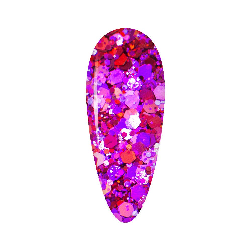 LDS Fairytale Glitter Nail Art - 0.5oz FT02 Vampire Lovers - DTK Nail Supply