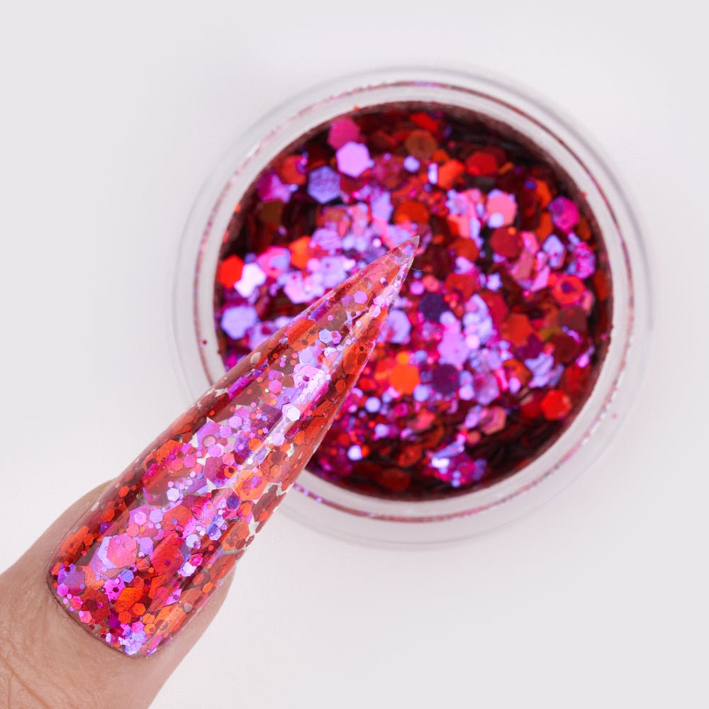 LDS Fairytale Glitter Nail Art - 0.5oz FT02 Vampire Lovers - DTK Nail Supply