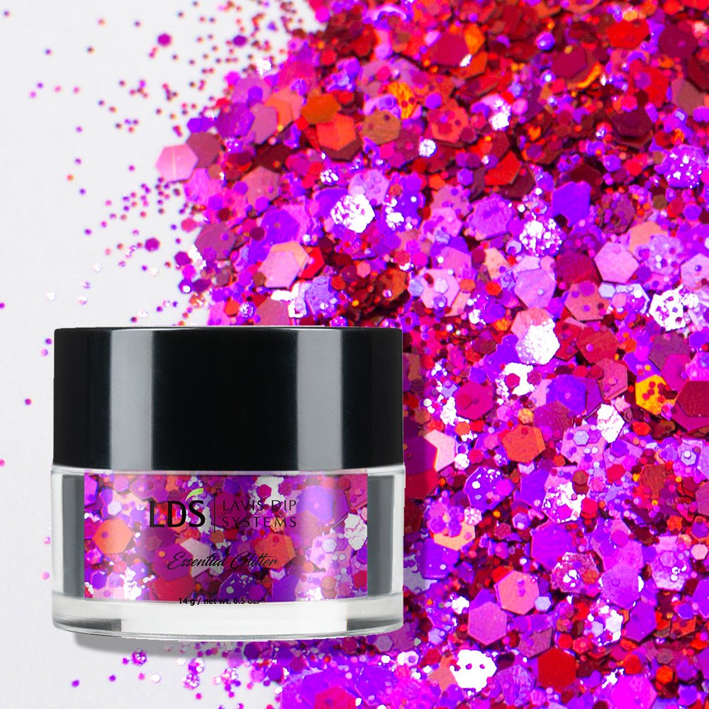 LDS Fairytale Glitter Nail Art - 0.5oz FT02 Vampire Lovers - DTK Nail Supply