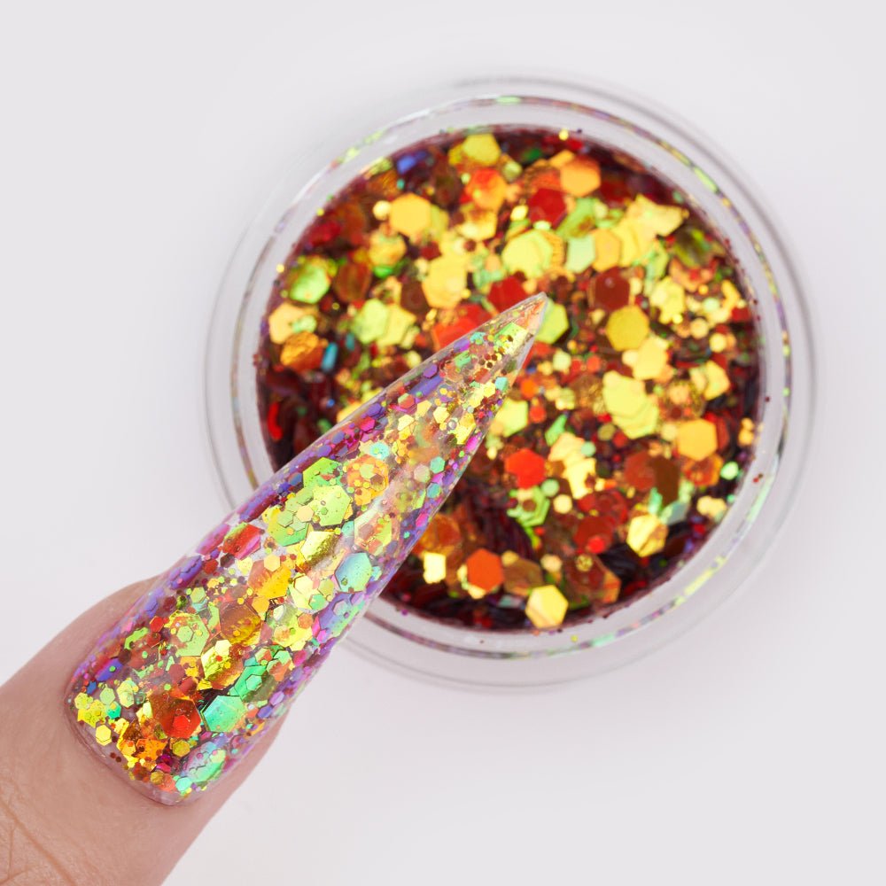 LDS Fairytale Glitter Nail Art - 0.5oz FT03 Hollywood Calling - DTK Nail Supply
