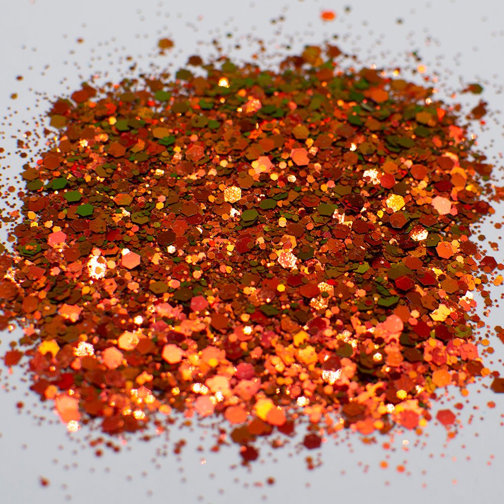 LDS Fairytale Glitter Nail Art - 0.5oz FT04 Amber Gold - DTK Nail Supply