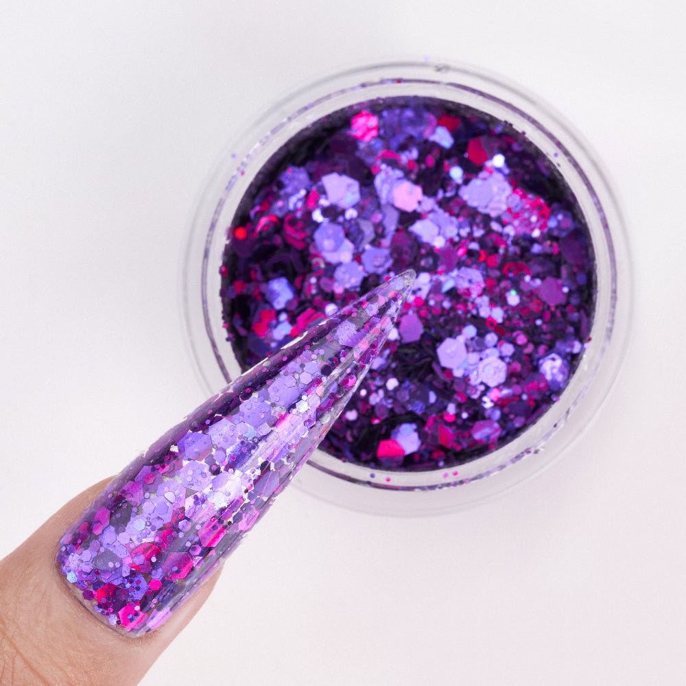 LDS Fairytale Glitter Nail Art - 0.5oz FT06 Enchanted - DTK Nail Supply