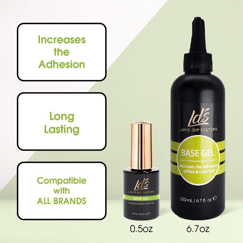 LDS Gel Base, Diamond Top, Strengthener - 0.5 oz - DTK Nail Supply