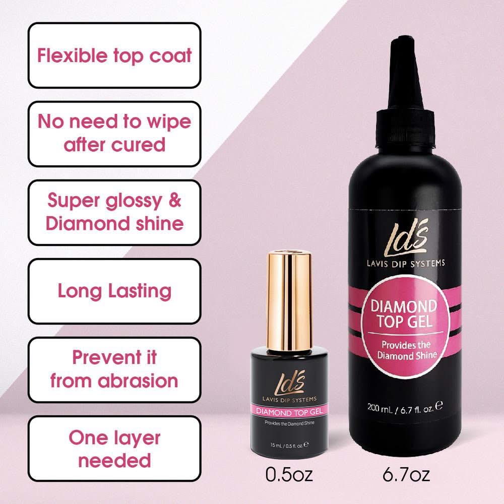 LDS Gel Base & Top - 0.5 oz - DTK Nail Supply