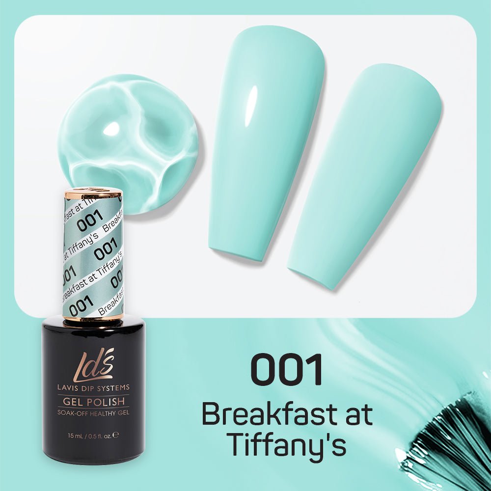 LDS Gel Nail Polish Duo - 001 Breakfast at Tiffany's - DTK Nail Supply