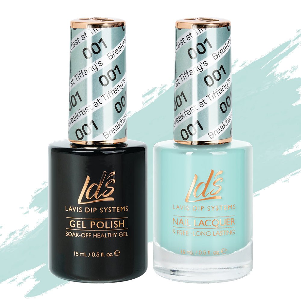 LDS Gel Nail Polish Duo - 001 Breakfast at Tiffany's - DTK Nail Supply