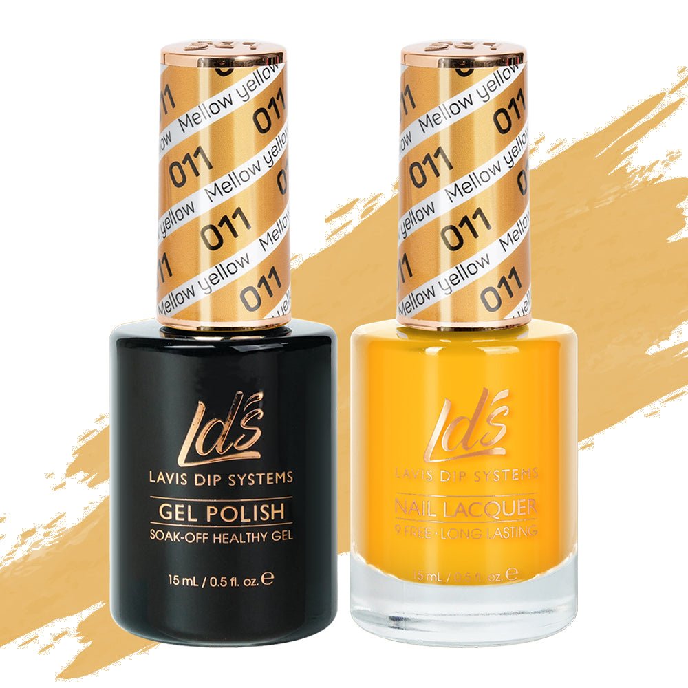 LDS Gel Nail Polish Duo - 011 Mellow Yellow - DTK Nail Supply
