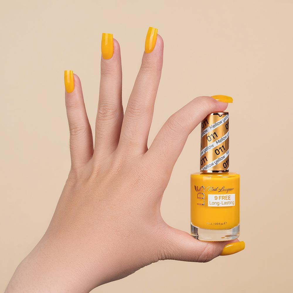 LDS Gel Nail Polish Duo - 011 Mellow Yellow - DTK Nail Supply