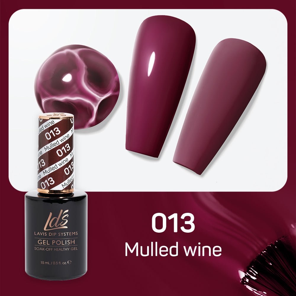 LDS Gel Nail Polish Duo - 013 Mulled Wine - DTK Nail Supply