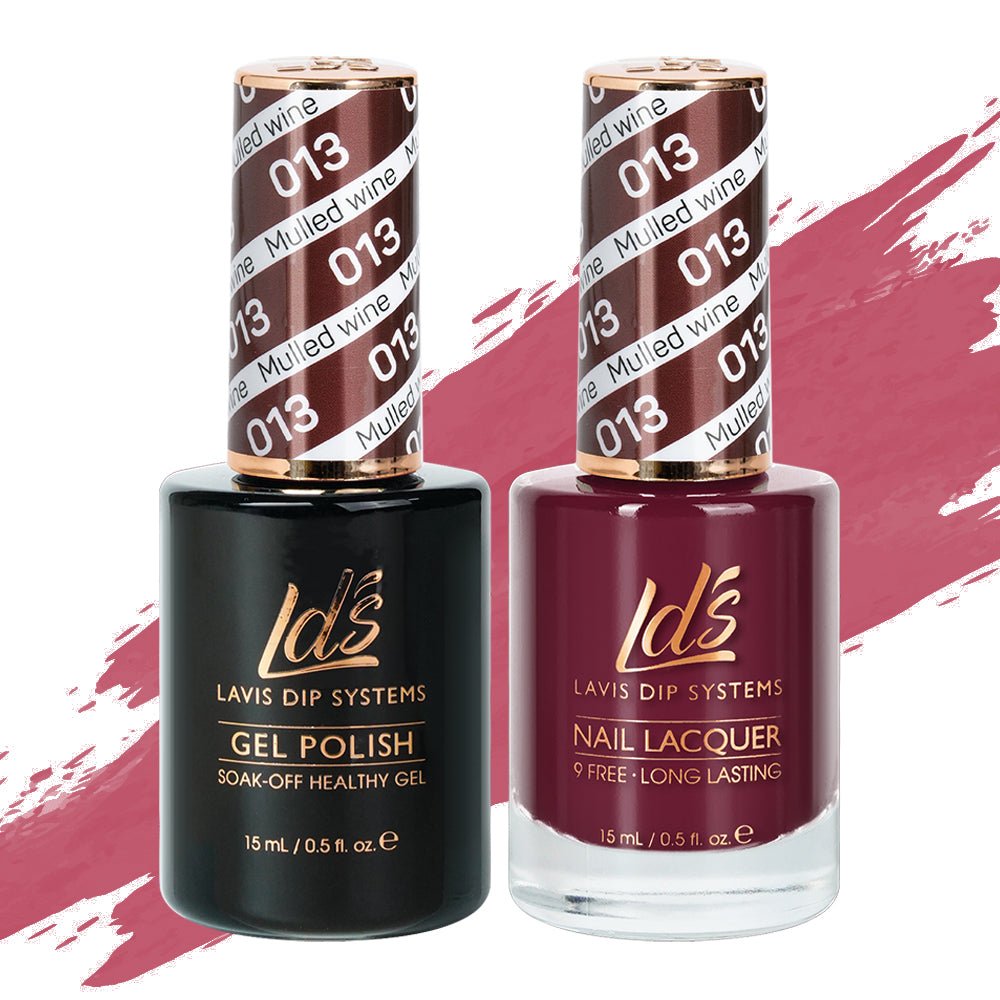 LDS Gel Nail Polish Duo - 013 Mulled Wine - DTK Nail Supply