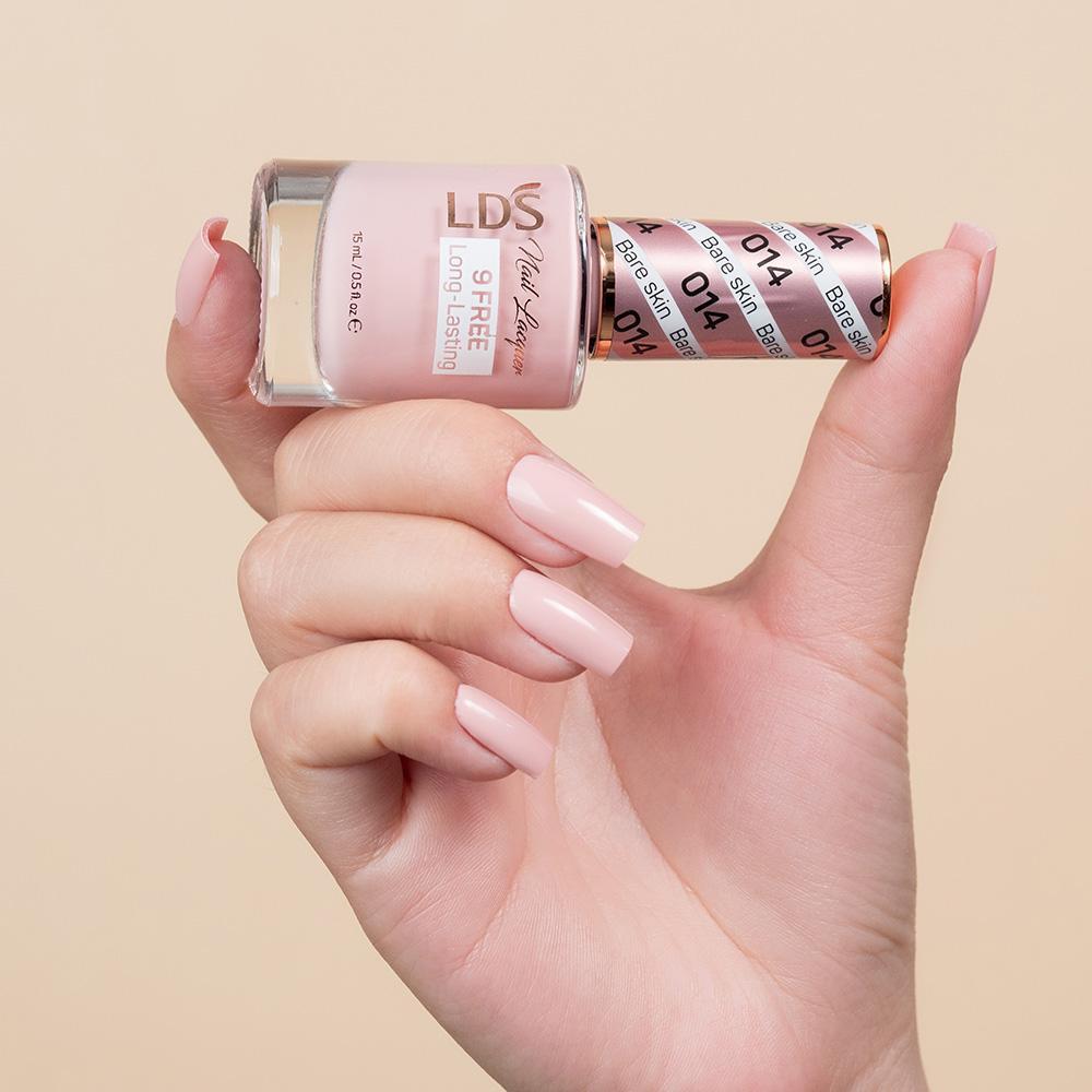 LDS Gel Nail Polish Duo - 014 Bare Skin - DTK Nail Supply