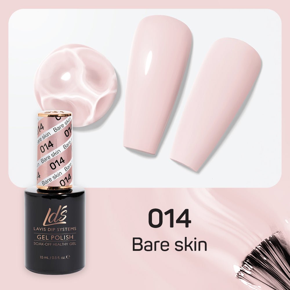 LDS Gel Nail Polish Duo - 014 Bare Skin - DTK Nail Supply