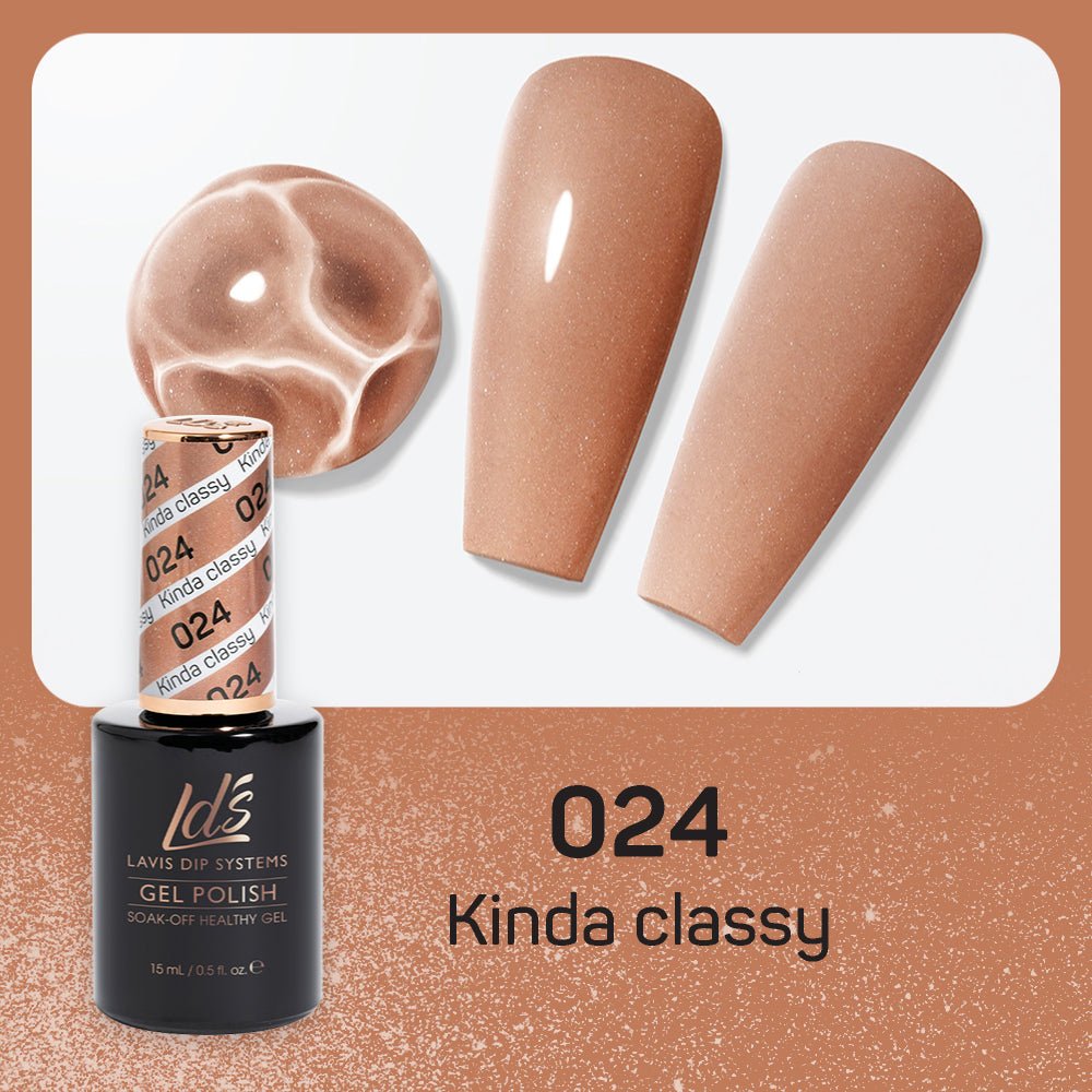 LDS Gel Nail Polish Duo - 024 Kinda Classy - DTK Nail Supply