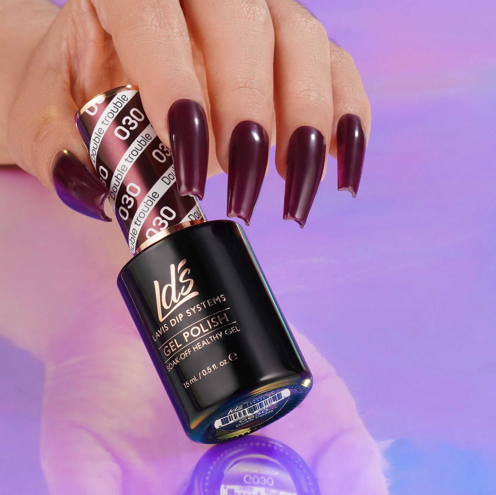 LDS Gel Nail Polish Duo - 030 Double Trouble - DTK Nail Supply