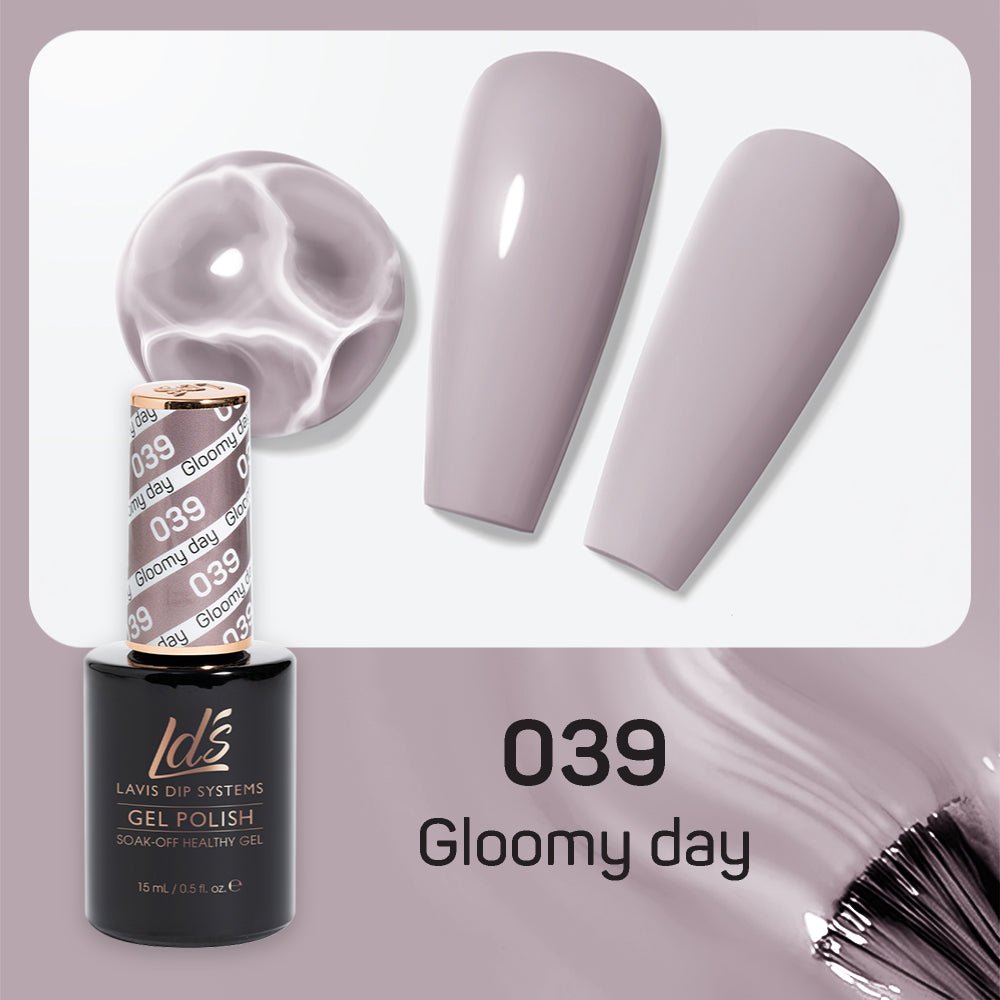 LDS Gel Nail Polish Duo - 039 Gloomy Day - DTK Nail Supply