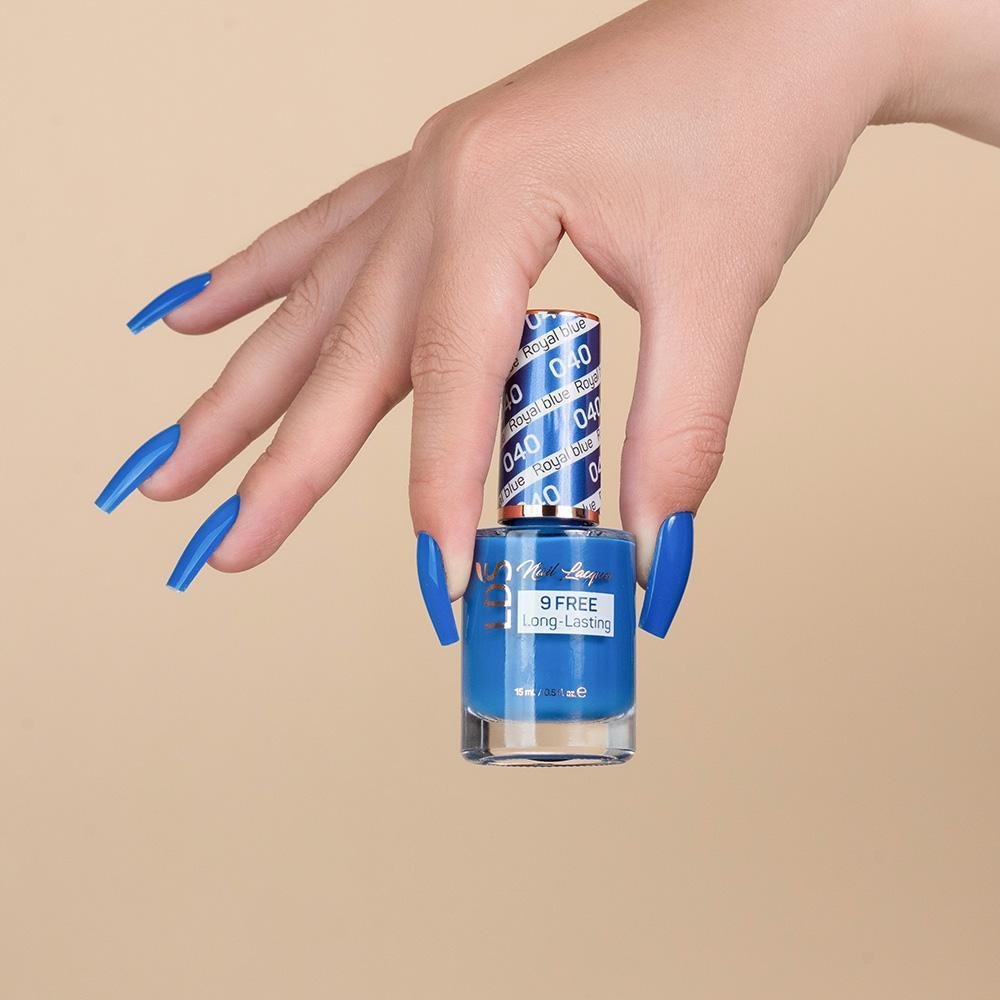 LDS Gel Nail Polish Duo - 040 Royal Blue - DTK Nail Supply