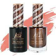LDS Gel Nail Polish Duo - 044 Sun Dried Tomato - DTK Nail Supply