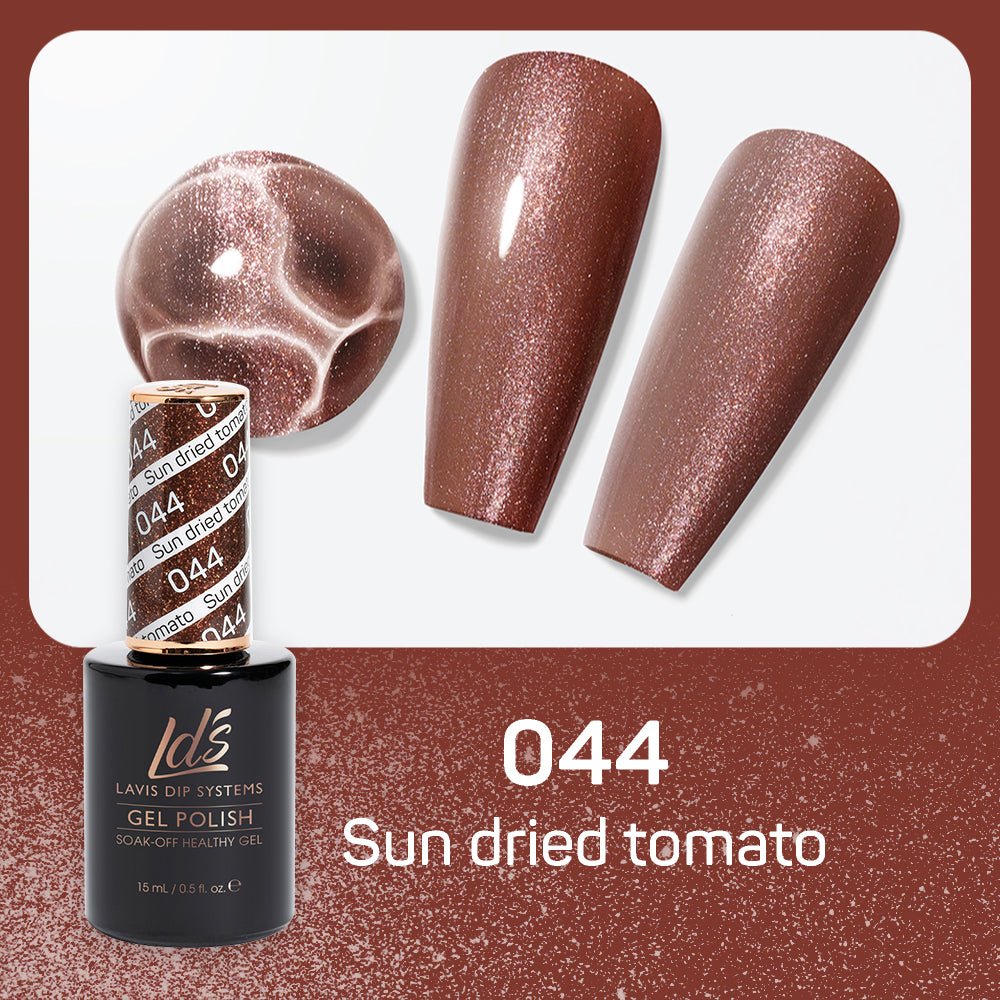 LDS Gel Nail Polish Duo - 044 Sun Dried Tomato - DTK Nail Supply