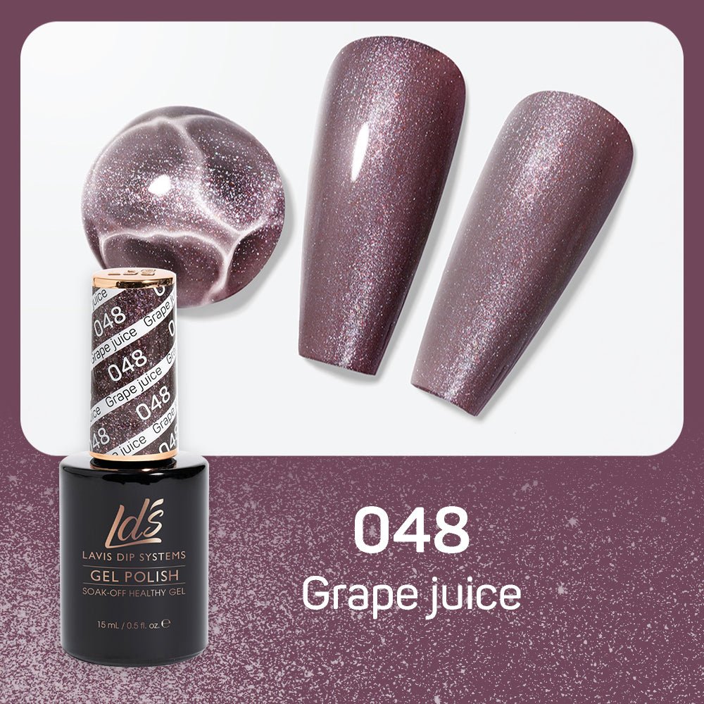 LDS Gel Nail Polish Duo - 048 Grape Juice - DTK Nail Supply