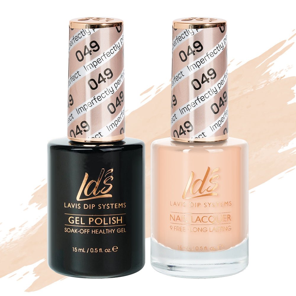 LDS Gel Nail Polish Duo - 049 Imperfectly Perfect - DTK Nail Supply