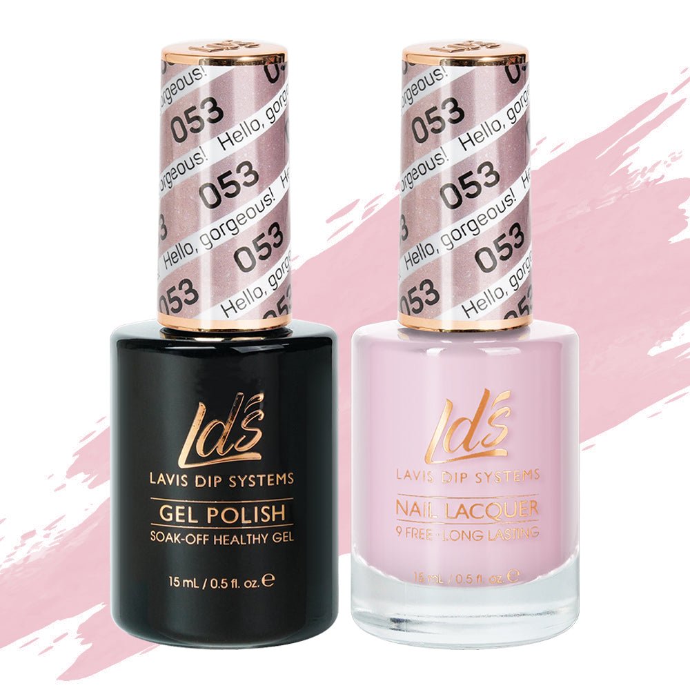 LDS Gel Nail Polish Duo - 053 Hello, Gorgeous - DTK Nail Supply
