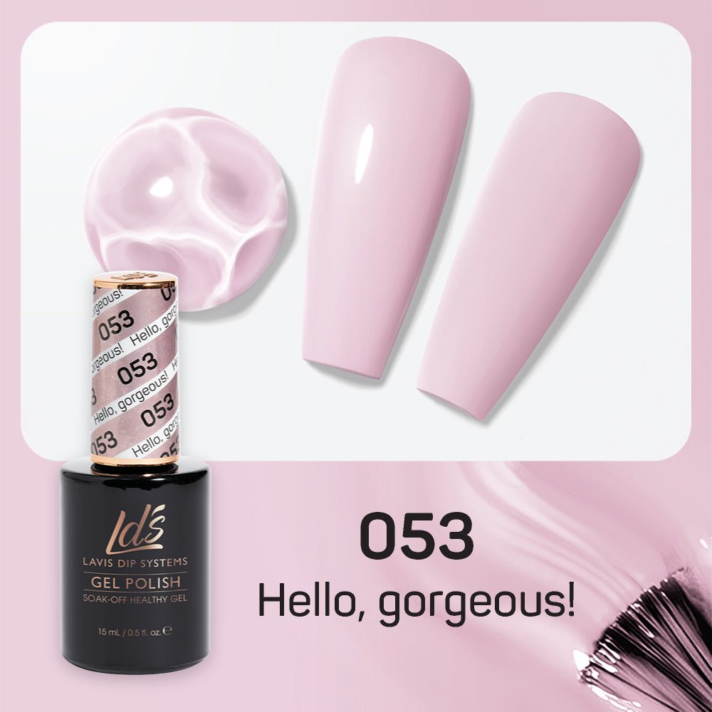 LDS Gel Nail Polish Duo - 053 Hello, Gorgeous - DTK Nail Supply