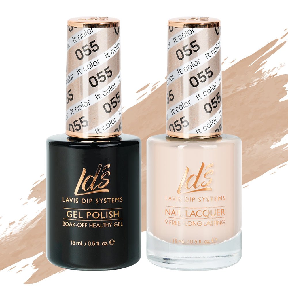 LDS Gel Nail Polish Duo - 055 It Color - DTK Nail Supply