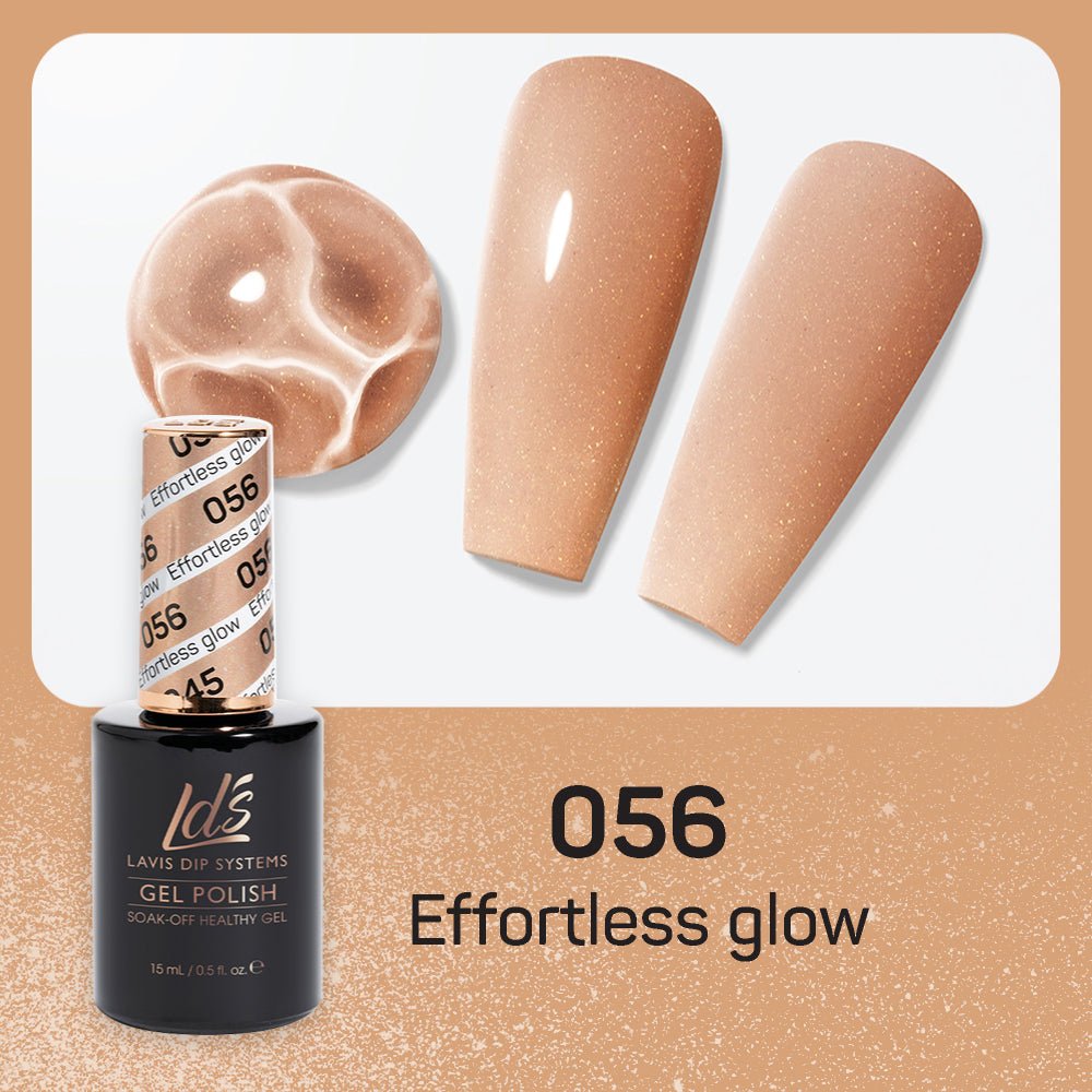 LDS Gel Nail Polish Duo - 056 Effortless Glow - DTK Nail Supply