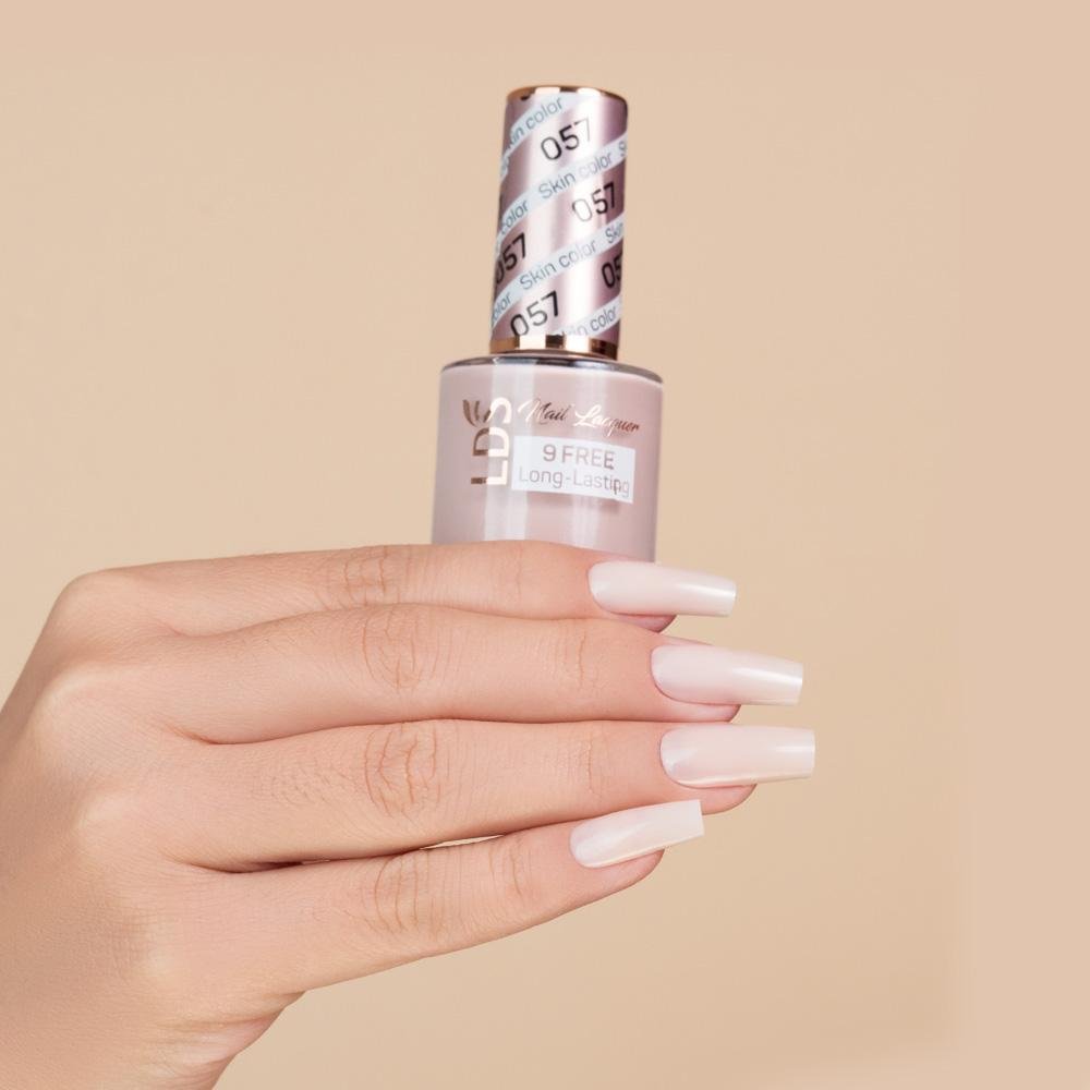 LDS Gel Nail Polish Duo - 057 Skin Color - DTK Nail Supply