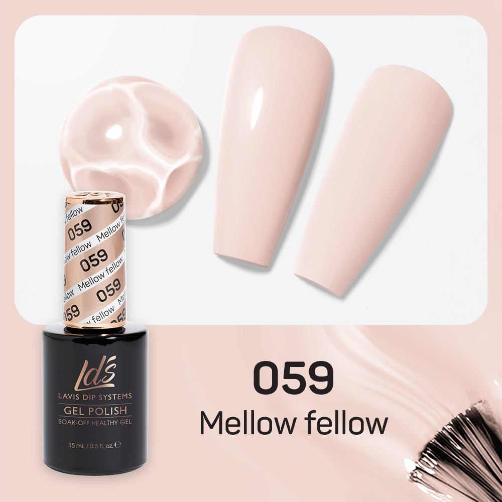 LDS Gel Nail Polish Duo - 059 Mellow Fellow - DTK Nail Supply