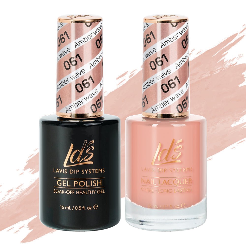 LDS Gel Nail Polish Duo - 061 Amber Wave - DTK Nail Supply