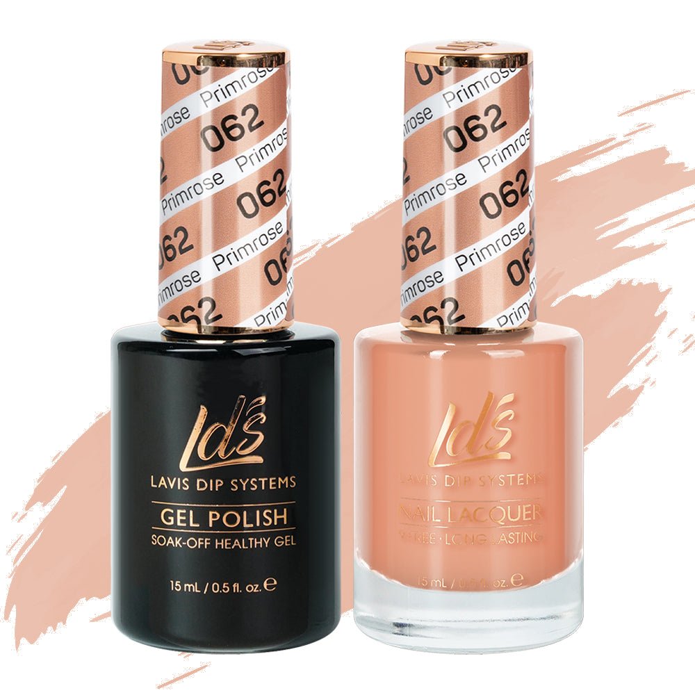 LDS Gel Nail Polish Duo - 062 Primrose - DTK Nail Supply
