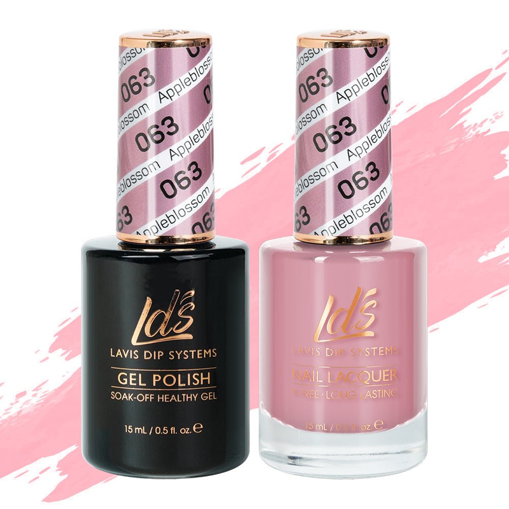 LDS Gel Nail Polish Duo - 063 Appleblossom - DTK Nail Supply